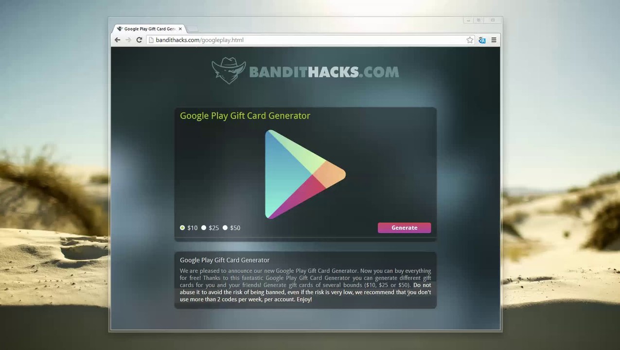 Free Google Play NEW Carte-cadeau Générateur Gratuit - Free Gift Card Generator - NEW