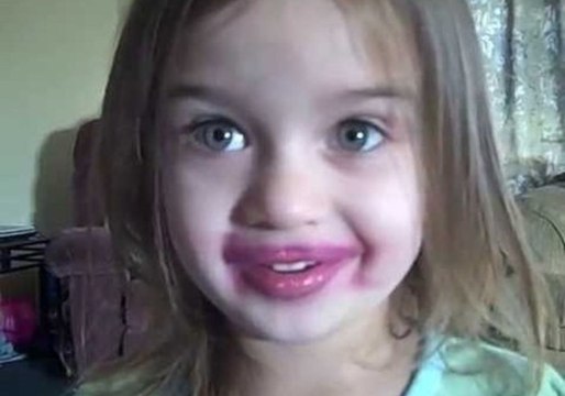 Child Has Early Morning Make-Up Mishap