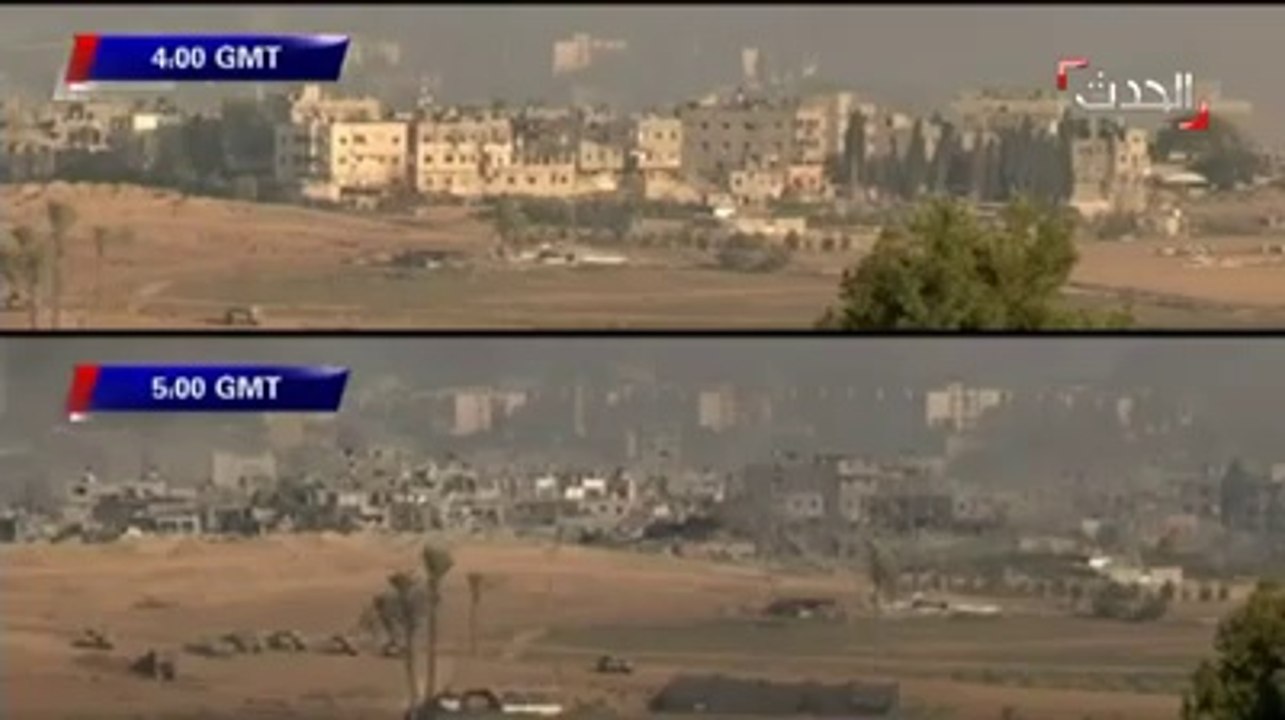 Watch how Israel leveled an entire neighborhood in Gaza in 1 hour