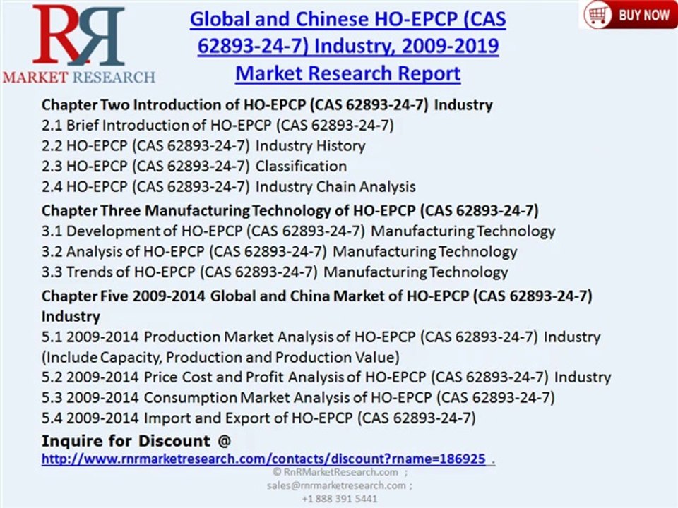 Global and Chinese HO-EPCP Industry (CAS 62893-24-7) 2019