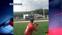 Drew Brees shows off accuracy at Saints camp