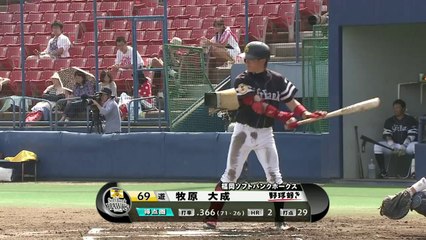 【プロ野球パ】ウエスタン首位打者・牧原、タイムリー2本目 2014 07 29 D-H（2軍戦）