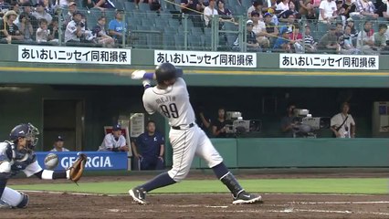 【プロ野球パ】メヒア15号ソロHR！低い弾道レフトフェンスを越える 2014 07 29 Bs-L