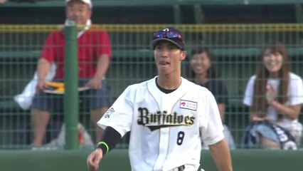 【プロ野球パ】駿太、低い弾道のライナーを見事キャッチ  2014 07 29 Bs-L