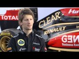 ロメ・グロジャン　インタビュー　ロータス2013年F1マシン E21発表
