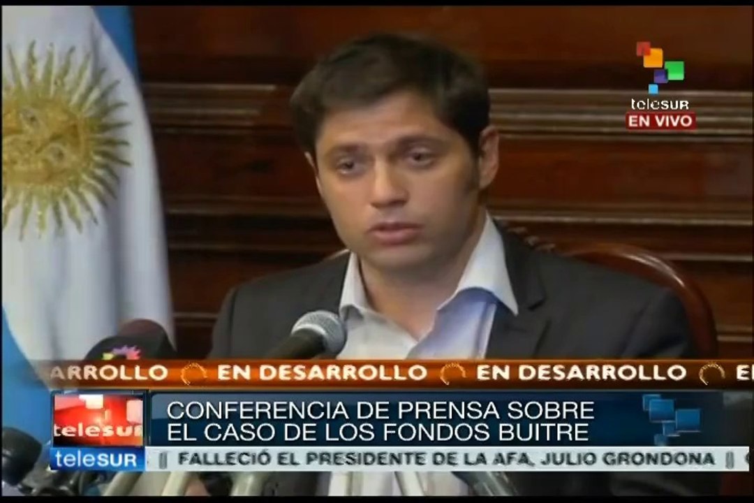 "Fondos buitre" no aceptan propuesta del gobierno de Argentina