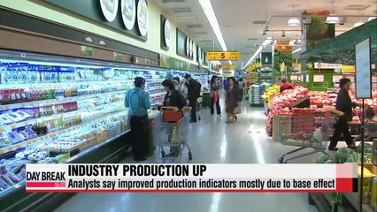 Korea's production output shows monthly rise in June; analysts say due to base effect