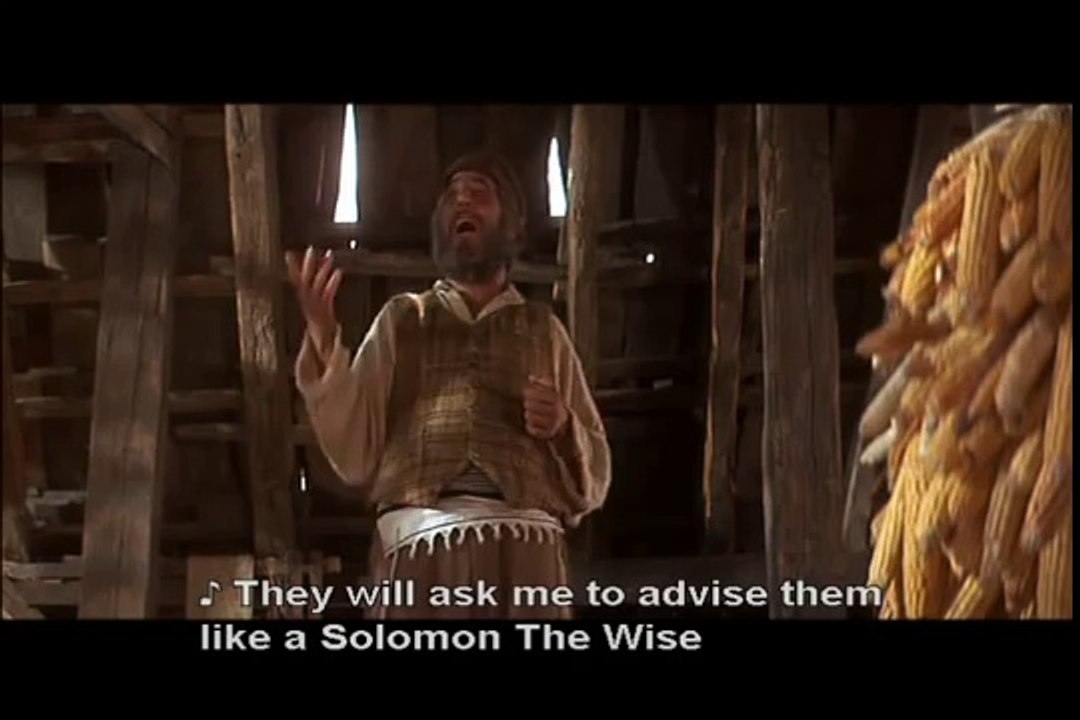 Fiddler on the roof - If I were a rich man (with subtitles)