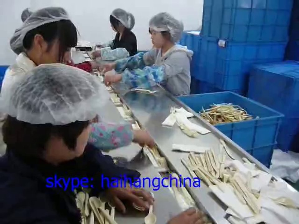 wrapping plastic spoon cutlery kits packaging machine