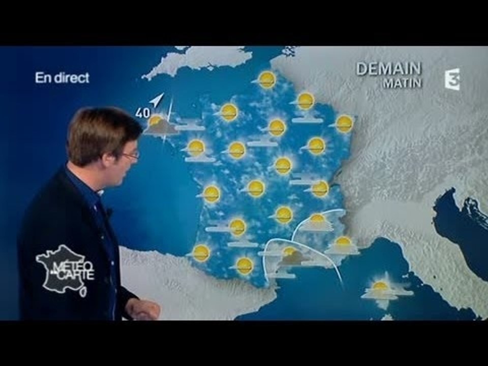 Les prévisions météos à 9 jours du mercredi 19 mars au vendredi 28 mars 2014