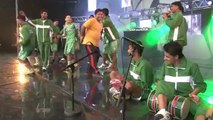 pakistan street child football team perform in norway Stadium Stage