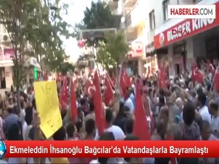 Ekmeleddin İhsanoğlu Bağcılar'da Vatandaşlarla Bayramlaştı