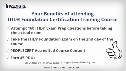 ITIL Foundation Certification Training Dublin | Free Exam Practice Test Download | Invensis Learning