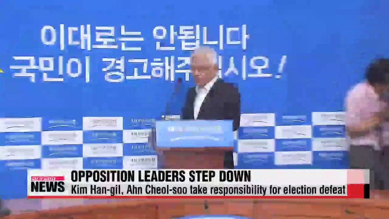 Co-leaders of opposition party resign after crushing election defeat