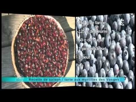 Recette de saison - Tarte aux Myrtilles - Mercredi 25 septembre