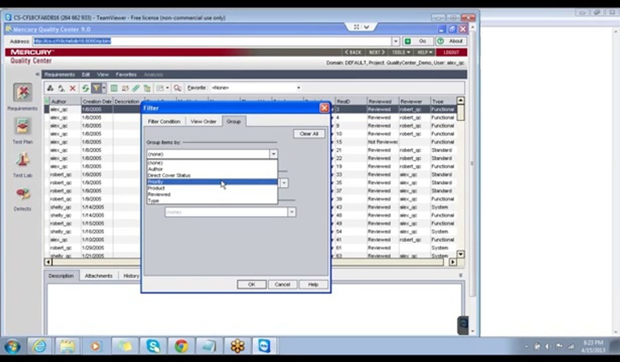 Software testing training - Manual Testing interview questions - Quality Center part 1 requirements