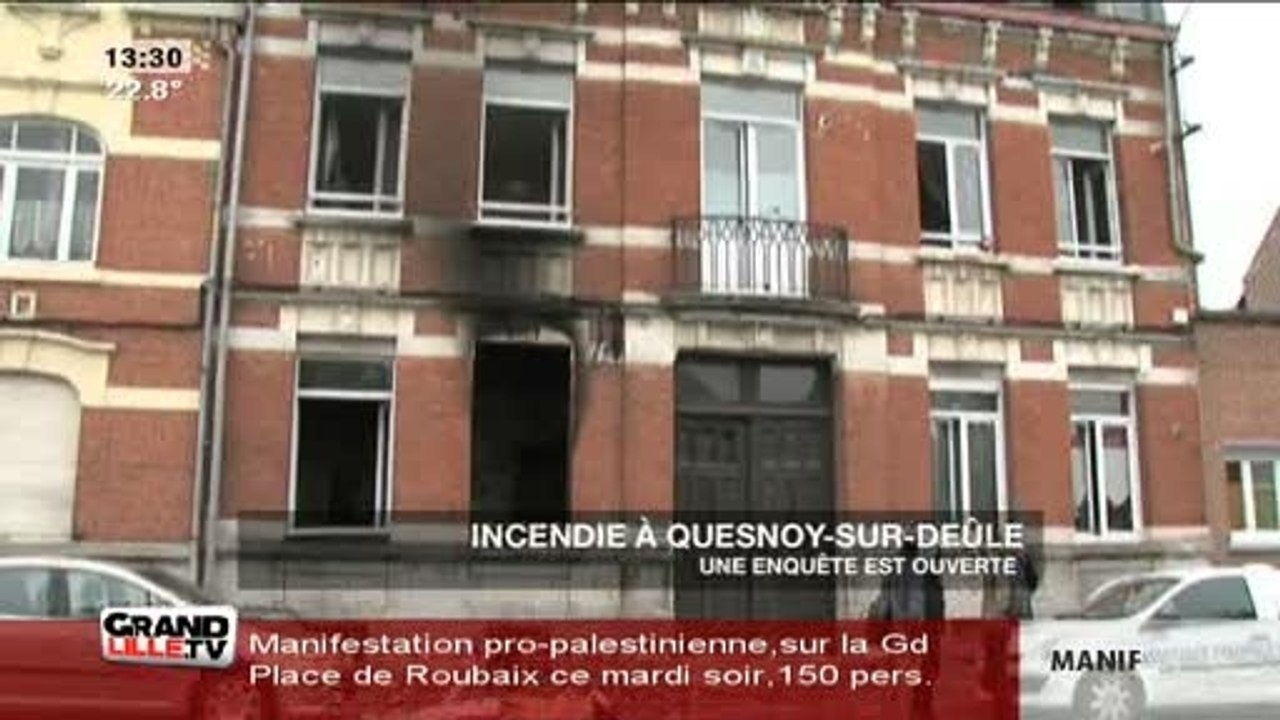 Incendie à Quesnoy-sur-Deûle