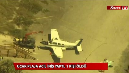 Download Video: Uçak plaja acil iniş yaptı, 1 kişi öldü