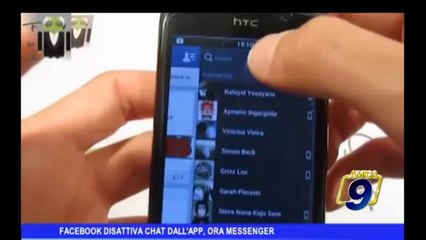 FACEBOOK | disattiva chat dall'app, ora Messenger