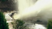 Un geyser de 10 mètres dans les rues de Los Angeles