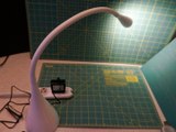 Newhouse Lighting NHGS-LED-WH 3-watt Energy-efficient Gooseneck Touch Dimmable LED Desk Lamp