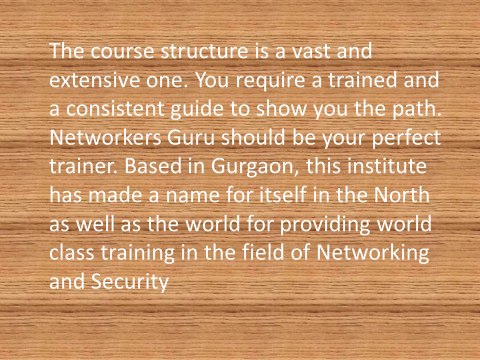 Networkers Guru - Learn with the pioneers in Cisco Training