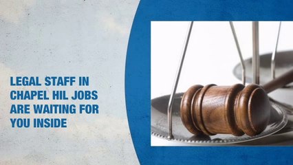 Legal Staff Jobs in Chapel Hill