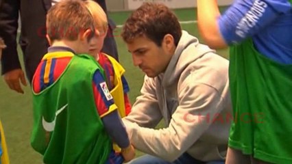 Thiago Messi y lia Fábregas, amigos inseparables