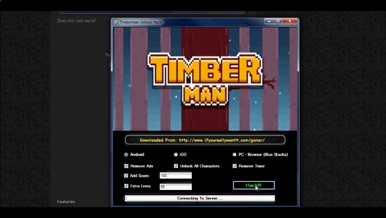 Timberman Cheats Hacks - 100% Success Rate - Unlimited Everything