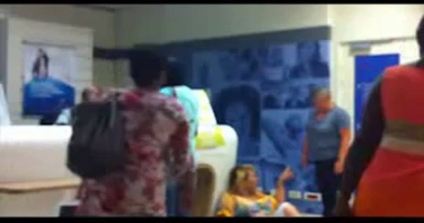 Nervous breakdown! Crazy hysterical woman!