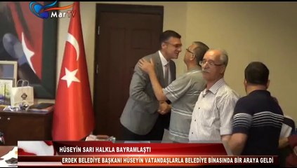 HÜSEYİN SARI HALKLA BAYRAMLAŞTI