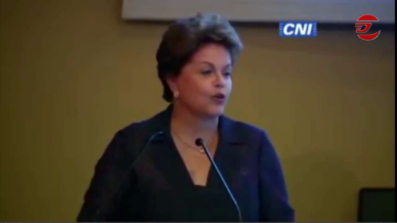 Dilma na CNI mestre em matemática e geografia