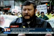 Trabajadores chilenos carecen de derechos sindicales