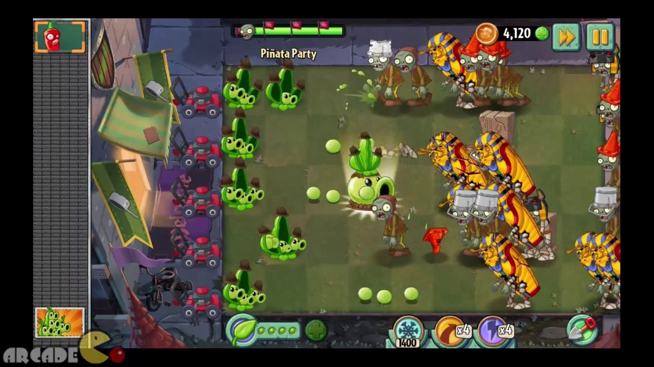 Plants Vs Zombies 2 Dark Ages  Part 2 JULY 31 Piñata Party
