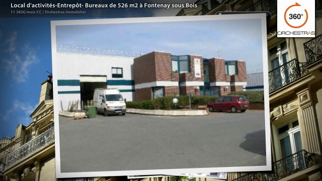 Local d'activités-Entrepôt- Bureaux de 526 m2 à Fontenay sous Bois