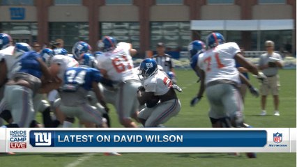 Giants' camp: Latest on David Wilson