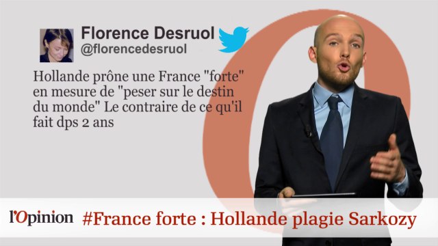 #tweetclash : #France forte : Hollande plagie Sarkozy
