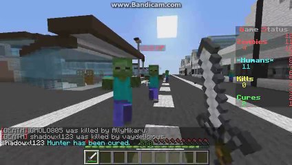 Minecraft Humans vs Zombies