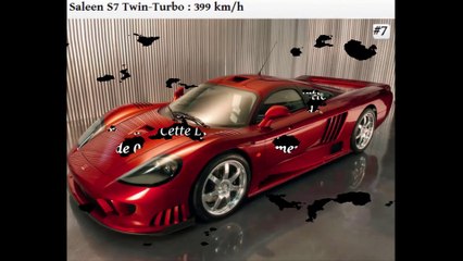 TOP 10 des voitures les plus rapides du monde