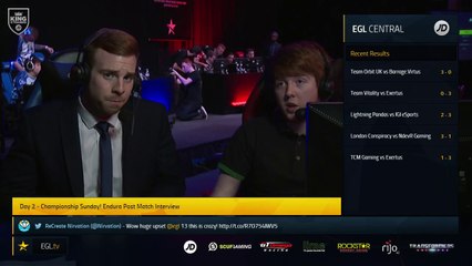 EGL13 : Pre Winners Semi : Endura Interview