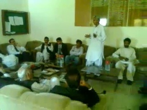 Khalique Junejo, Chairman JSM, with DBA Mirpurkhas on 7th July 2012 (Part 01)