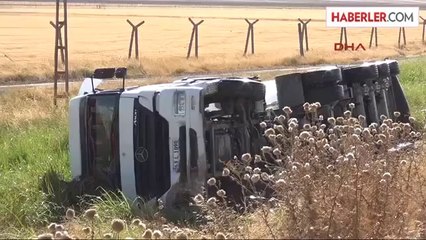 Devrilen Akaryakıt Yüklü Tanker Saatlerce Soğutuldu