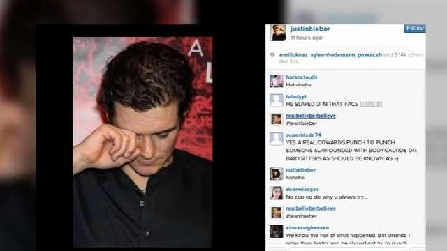 Bieber Disses Orlando Bloom on Instagram