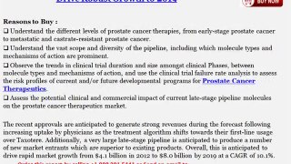 2019 Prostate Cancer Therapeutics Market - Rising Prevalence and Robust Growth