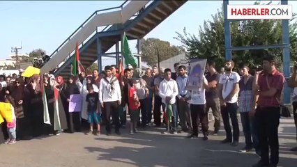 İsrail'in Gazze'ye saldırılarının protesto edilmesi -