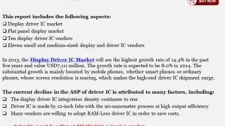 Overview of Global and China Display Driver IC Market by Size, Share, Competitive Landscape