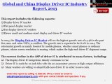 Overview of Global and China Display Driver IC Market by Size, Share, Competitive Landscape