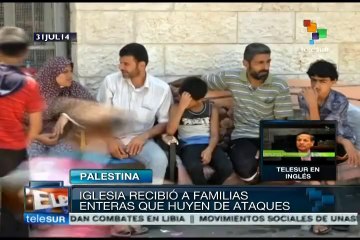 Palestinos buscan refugio en iglesia griega ortodoxa de Gaza