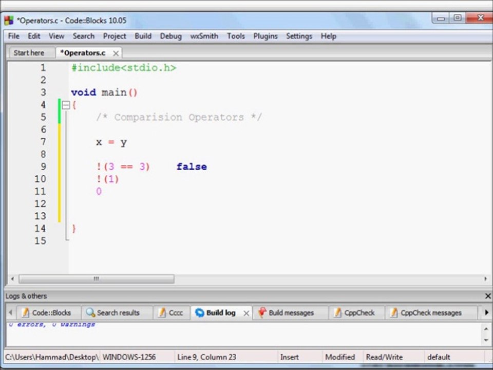 19 Comparision Operators - Basic Programming in C (Urdu)
