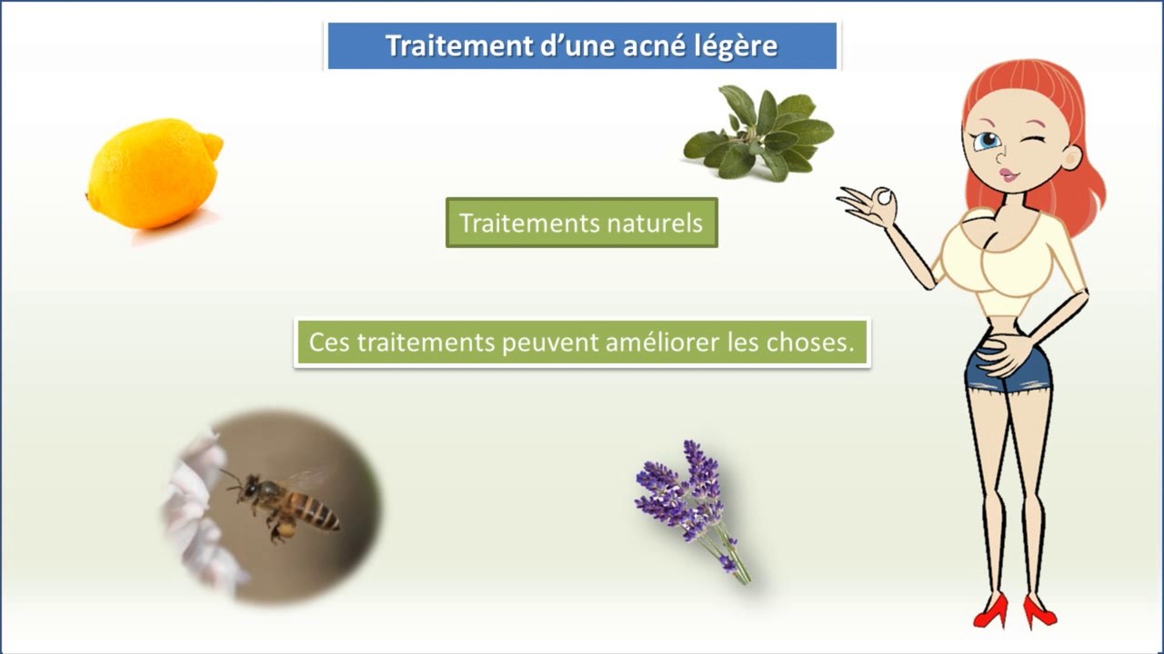 Traitement d’une acné légère